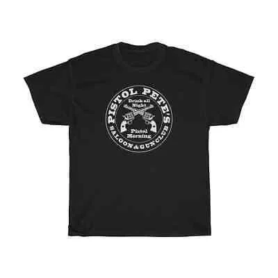 

Pistol Pete's Saloon and Gun Club Shooting Handgun Rifle T-Shirt