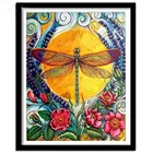 5d алмазная живопись сделай сам со стрекозой, узор с животными, полная выкладка, квадратная, круглая Алмазная вышивка крестиком, мозаика, домашний декор