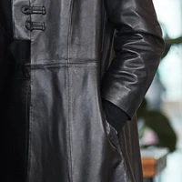 2020 Women Spring Genuine Real Sheep Leather Trench H66