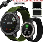 26 22 мм ультратонкий нейлоновый ремешок для наручных часов Garmin Fenix 6 6X Pro, легкий спортивный Плетеный ремешок с крючком Fenix 5 5X Plus 3HR 935