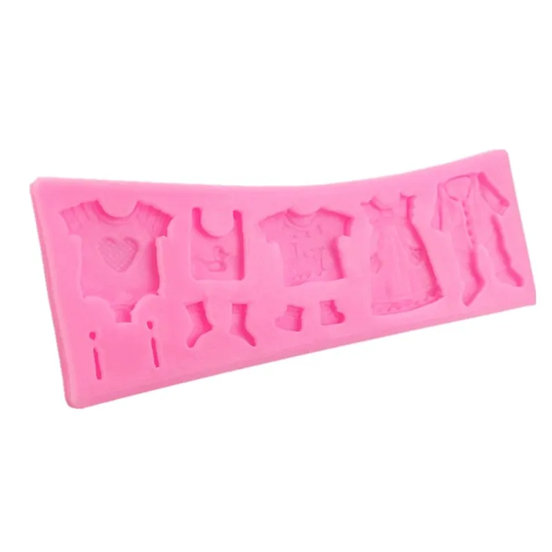 Xixing Горячая продажа поп 3D детская одежда душ DIY силиконовая форма для выпечки