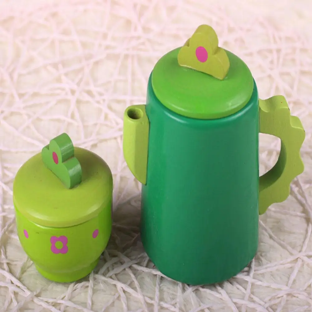 Simulation Wooden Snacks Afternoon Tea Toys Children Play House Kitchen Girls Educational Exquisite Birthday Gift | Игрушки и хобби