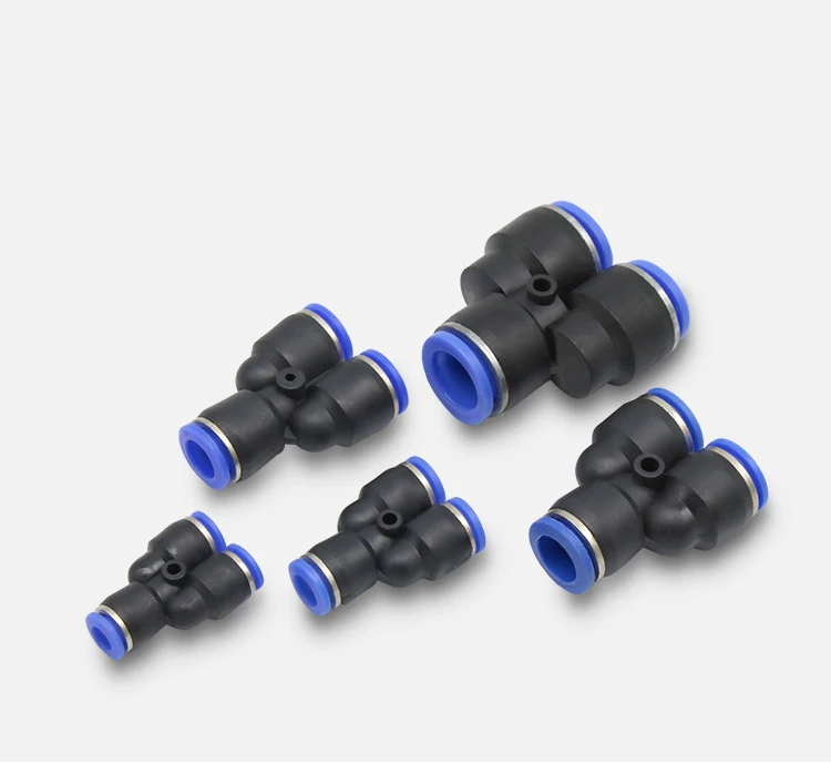 Pneumatic Fitting Tube Connector Fittings Air Quick Water Pipe Push In Hose Quick Couping 4mm 6mm 8mm 10mm 12mm PU PY PK