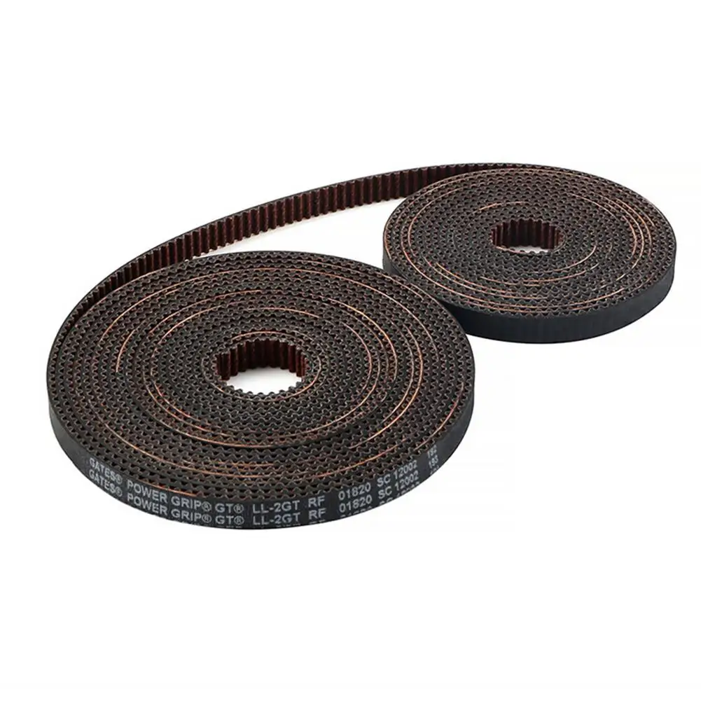 5m gt2 6mm open timing belt width 6mm gt2 belt suitably gt2 pulley for 3d printer parts for ender3 cr10 anet heat resistance free global shipping