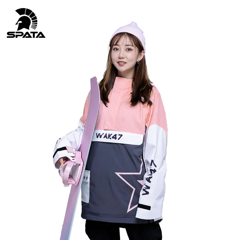 Женский лыжный костюм SPATA 2021 теплый плотный водонепроницаемый Зимний для катания