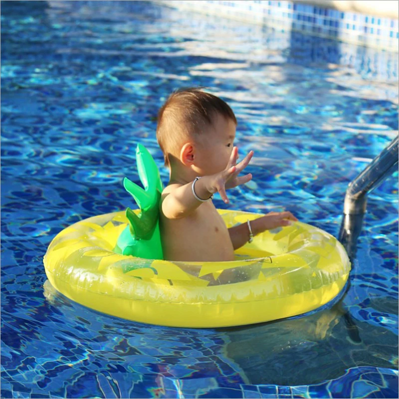 

65 см гигантский надувной бассейн поплавок для ребенка ананас плавательный круг водные виды спорта детский надувной круг забавная игрушка