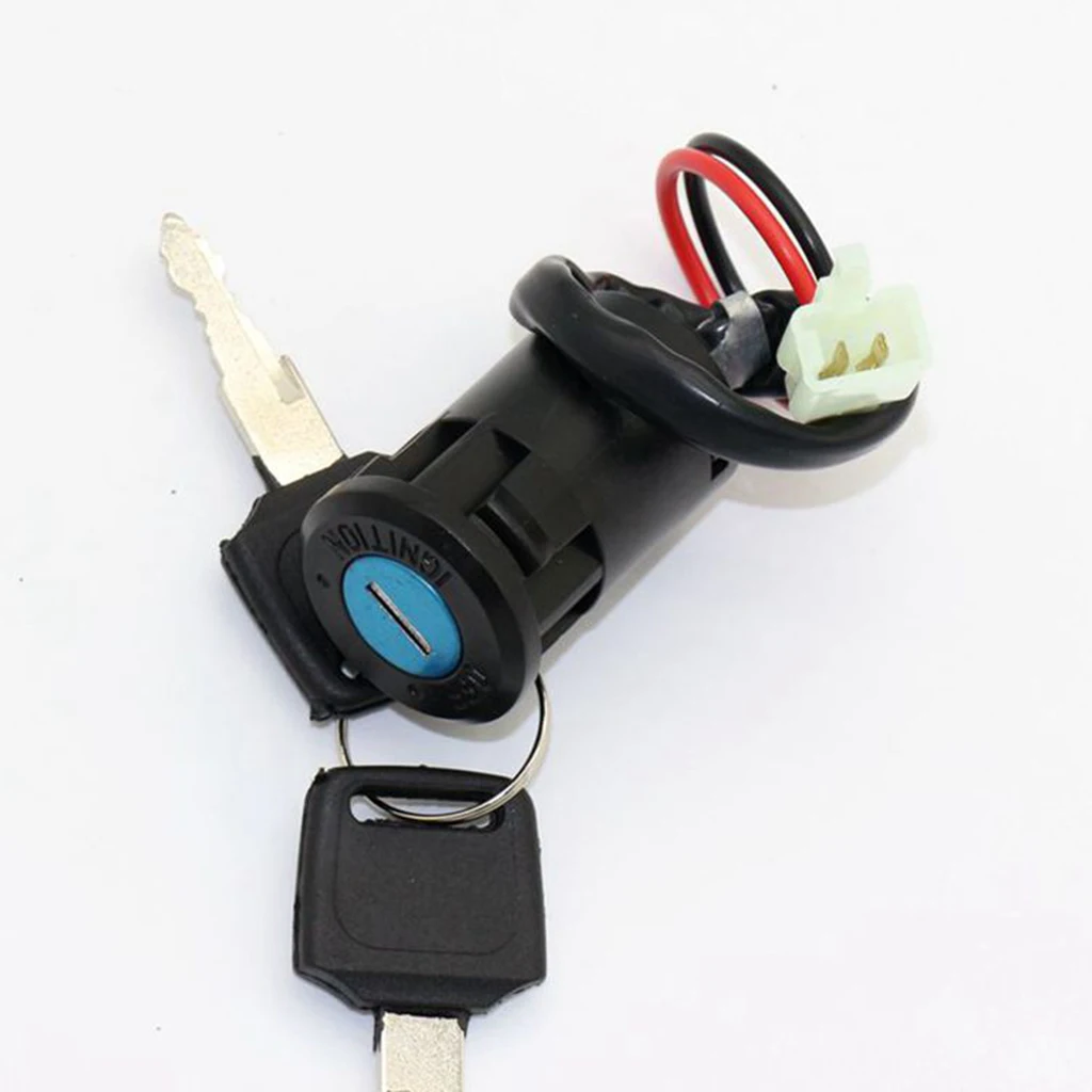 

4 Piece 2 Wires Ignition Key Switch with 2 Key for Dirt Bike Motorcycle