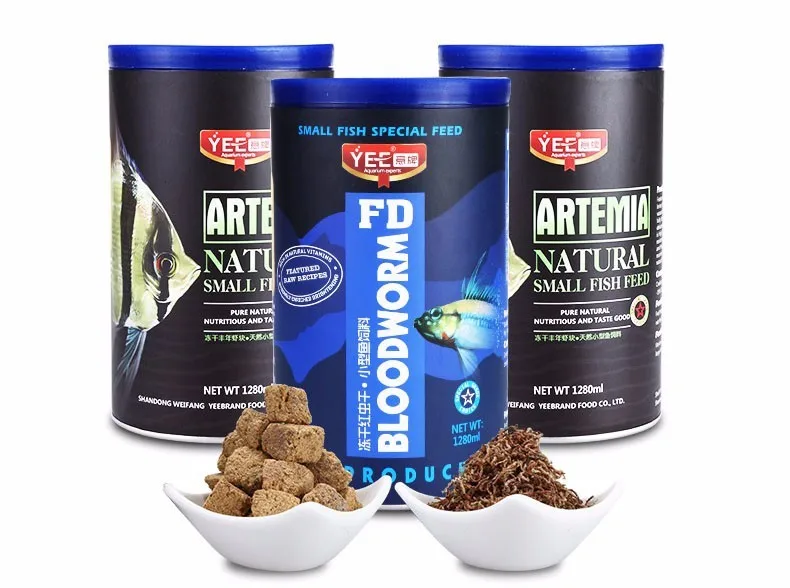 

Red Blood Worm Freeze Dried Artemia Salina Fish Food Feed for All Kinds of Tropical Aquarium Small Fish