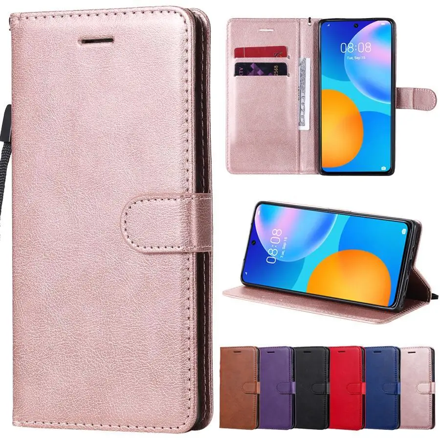 

Leather Flip Wallet Case For Huawei P40 Lite E P30 Pro P20 P10 Y5P Y6P Y7P P Smart 2020 2021 Honor 9 10 Lite 8S 8A Y5 2019 Cover