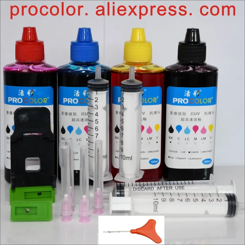 

BC 340 BK pigment 341 Dye ink refill kit Tool for Canon PIXMA MG2130 MG3130 MG3230 MG3500 MG3530 MG3630 inkjet Cartridge printer