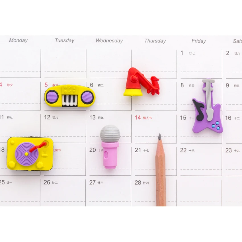 5 шт./упак. рисунок из мультфильма Креативное вечерние музыкальный инструмент