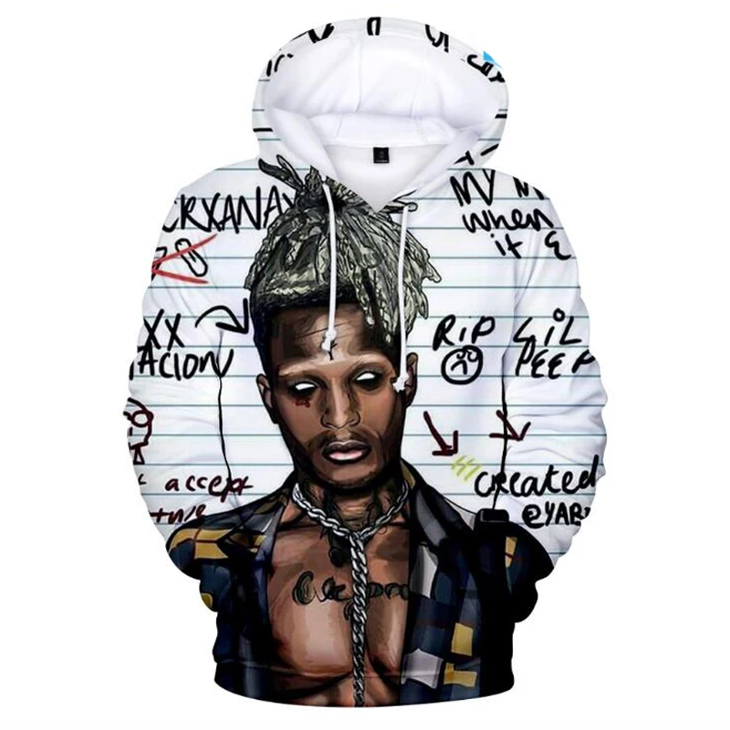 Rip xxxtentacion, 3D принт, мужские толстовки и свитшоты, Poleron Hombre, Зимняя мода, хип-хоп, рэппер, забавная Мужская куртка с капюшоном