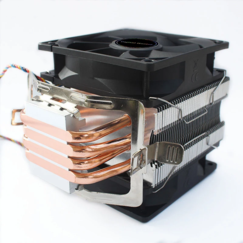 

CPU Cooler 4 Heat Pipes 4 Pin Cooling Cooler Fan For Intel LGA 1150 1151 1155 1156 775 I3 I5 I7 AMD AM2 AM3 AM4 ALL CPU