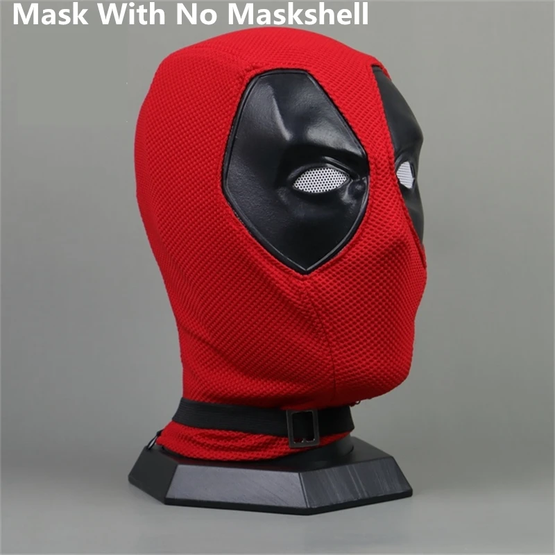 Mask New Anime Deadpool Cosplay Mask Wade Winston Wilson Headgear Knitted Cotton Mesh Helmet Halloween Party Carnival Costume Props - Цвет: Mask