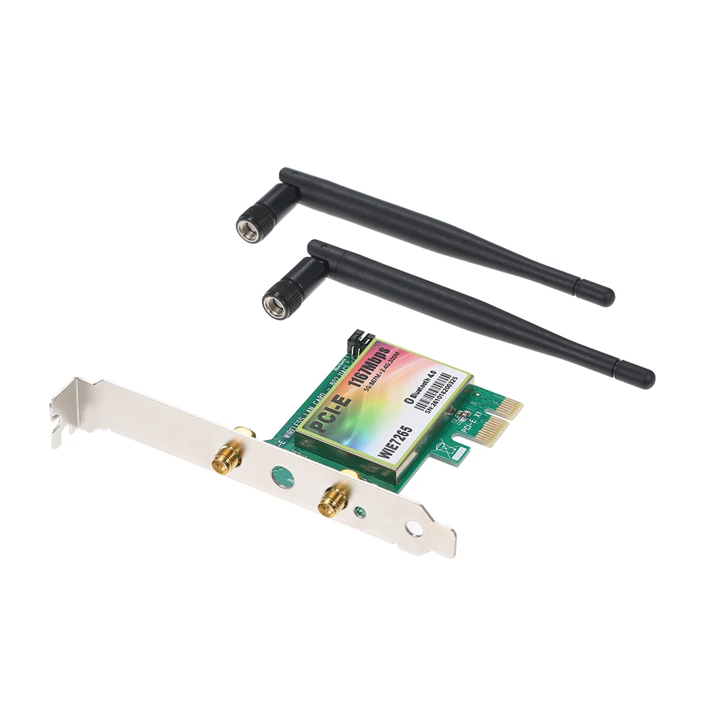 Карты памяти Micro AC 1200 Мбит/с BT4.0 Беспроводной PCIe сетевой адаптер карты 5 8 ГГц/2 4 GHz