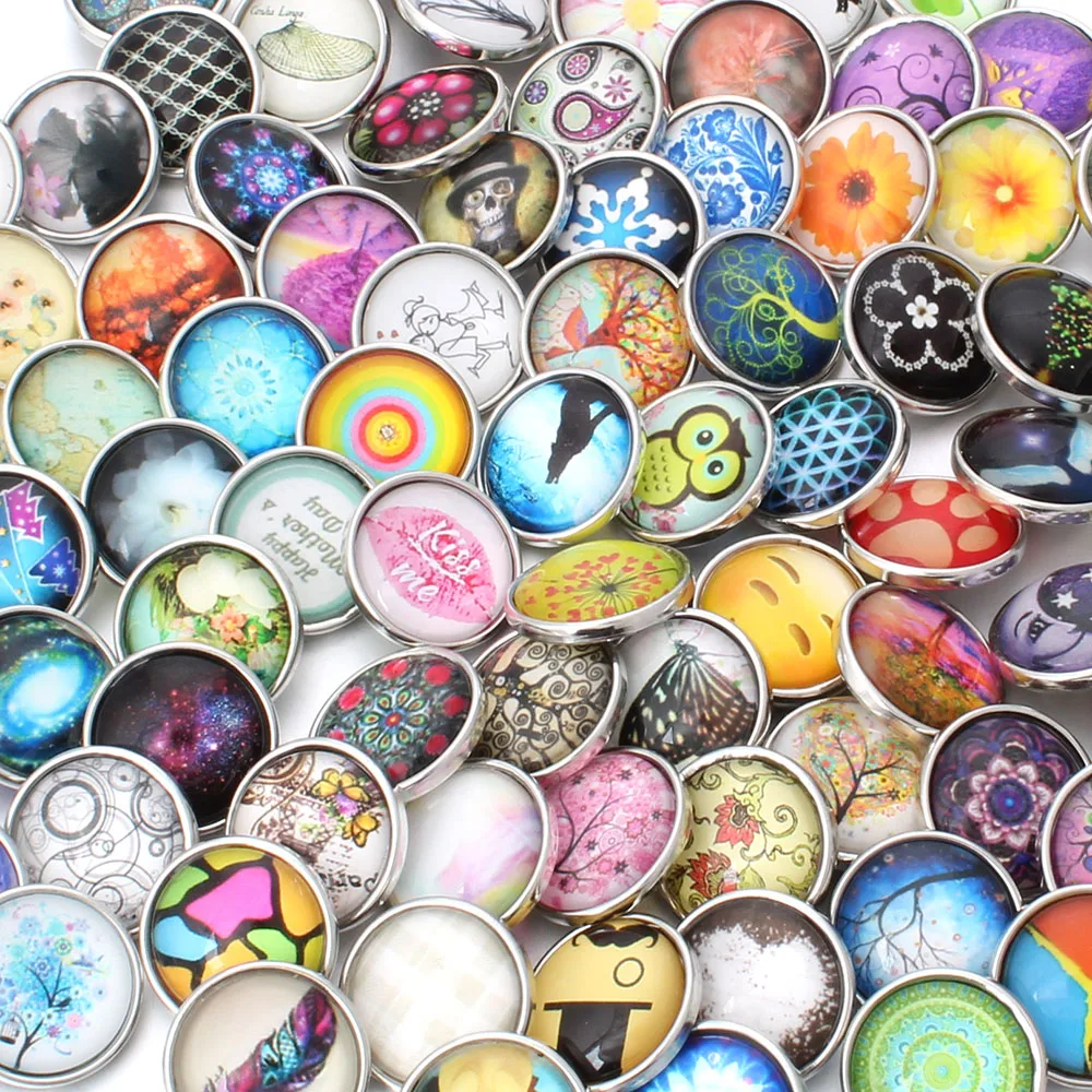 10 шт./лот новые пуговицы-застежки ювелирные изделия смешанного стиля полимерные