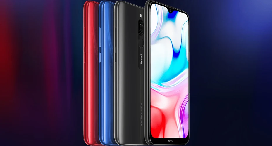 Мобильный телефон Xiaomi Redmi 8 с глобальной прошивкой, 4 Гб ОЗУ, 64 Гб ПЗУ, Восьмиядерный процессор Snapdragon 439, двойная камера 12 Мп, аккумулятор 6,2" 5000 мАч