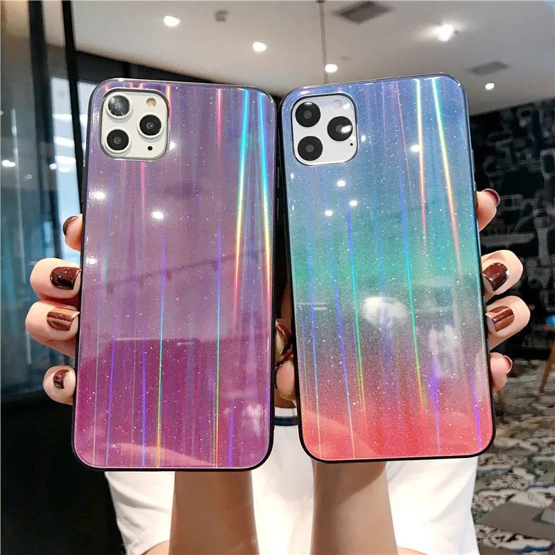 Стеклянный чехол для iPhone 11 Pro X XS Max 6 7 6S 8 Plus XR | Мобильные телефоны и аксессуары