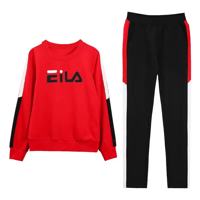 

Spring Autumn Two Piece Set Casual Suit Women's Korean Style Fashion New plus Size Loose Long Sleeve Running Sportswear