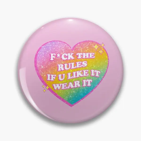 

Tha Rules Customizable Soft Button Pin Gift Badge Creative Funny Fashion Cute Hat Women Clothes Brooch Decor Cartoon Collar