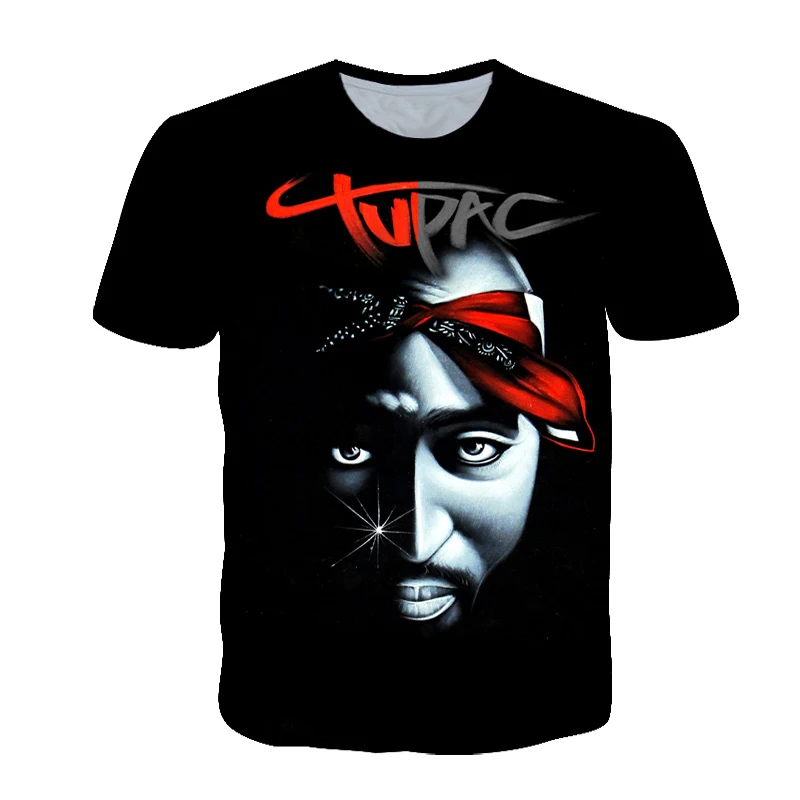 

Футболка для маленьких мальчиков, 3D топы с принтом 2 PAC, чёрная детская футболка в стиле рок-богов, хип-хоп, Рояль, Дре, Эминем 2 Pac, Бигги для дев...