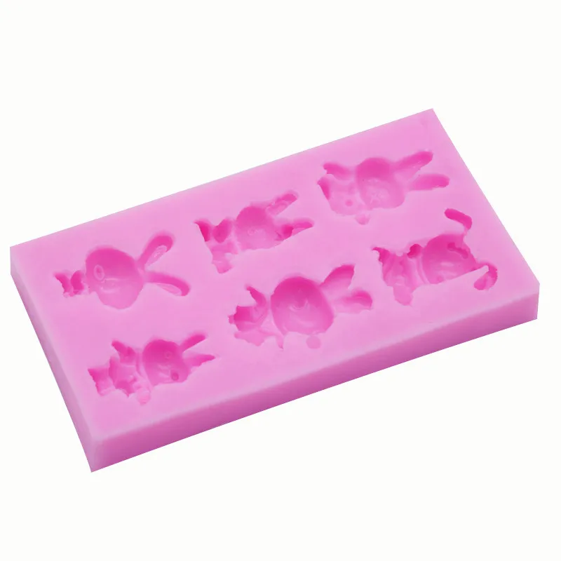 

Силиконовая форма «сделай сам» для шоколада, кролика, мусса, торта, 15-532