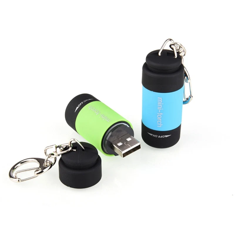 Наружный Миниатюрный карманный фонарь USB зарядка светодиодный светильник портативный фонарик брелок для ключей фонарь перезаряжаемый брелок декоративный фонарь