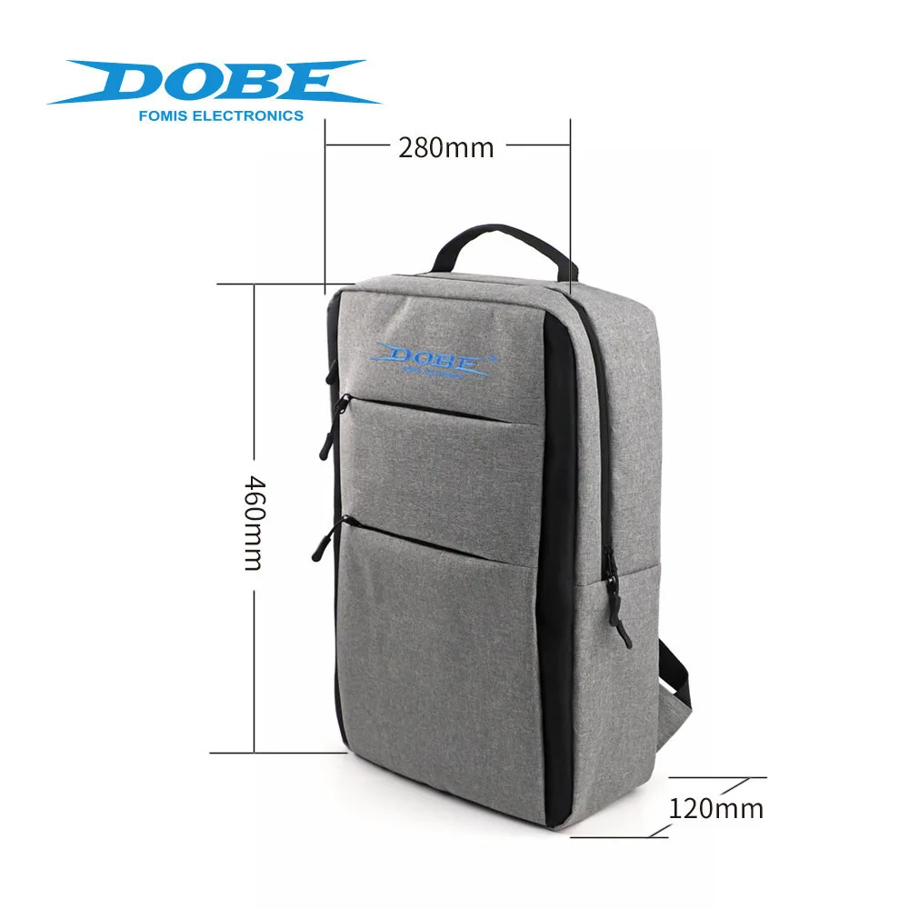 

For PS5 Console Accessories Storage Bag Carrying Case Portable Waterproof Gray Travel Bag Fits For PS5 Models Storage Bag 2021