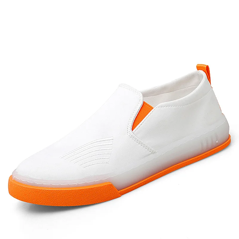 

Summer New Board Shoes Men's Breathable Umbrella Cloth Slip-on Casual Men's Shoes Canvas Casual White Shoes Fashion Shoes