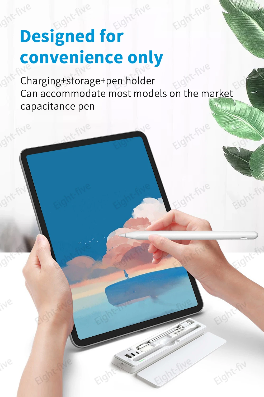 

Suitable for Apple Pencil 2 Suitable for iPad Pro 11 12.9 2020 9.7 2018 Air 3 10.2 2019 Mini 5 storage multi-function pen case