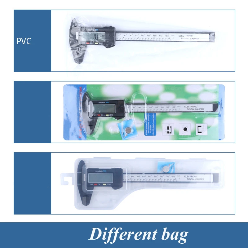 

Цифровой штангенциркуль, электронный цифровой штангенциркуль, корпус из нержавеющей стали с большим ЖК-экраном, преобразование 0-6 дюймов/м...