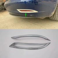car accessories rear tail fog lamp light cover trim for tesla model 3 2019 car styling
