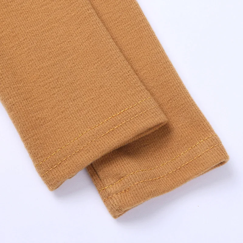 Модная детская пижама для девочек одежда сна однотонный детский пижамный