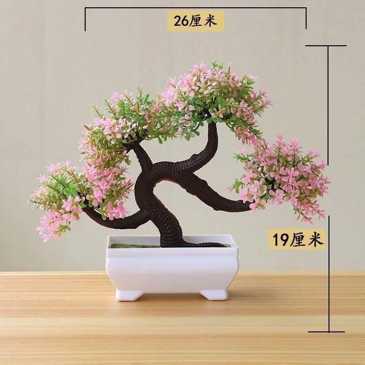 Indoor simulation green plant suit bonsai living room decoration rich tree potted plant creative plastic artificial flower