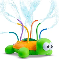 outdoor water spray sprinkler for kids and toddlers backyard spinning turtle sprinkler toy wiggle tubes splashing fun for summer