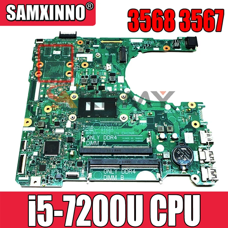 

Для Dell для Vostro 3568 3567 Материнская плата ноутбука i5-7200u CN-0DKK57 0DKK57 2HKXD DKK57 91N85 15341-1 100% рабочих