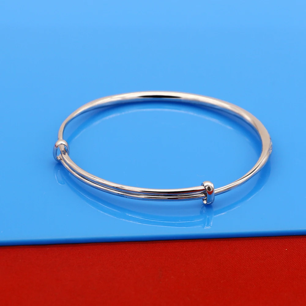 Модный браслет с гравировкой для девочек 100% Стерлинговое Серебро 925 пробы