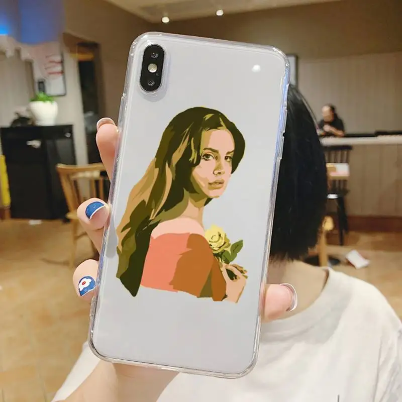 

Lana Del Rey Lust for Life fashion Phone Case Transparent soft For iphone 5 5s 5c se 6 6s 7 8 11 12 plus mini x xs xr pro max