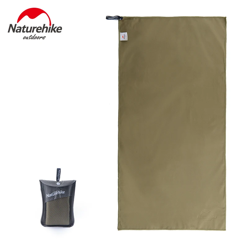 Army green Naturehike ультралегкое компактное быстросохнущее полотенце из микрофибры для походов и кемпинга быстросохнущее дорожное полотенце для рук и лица полотенце для плавания в спортзале - Цвет: Army green