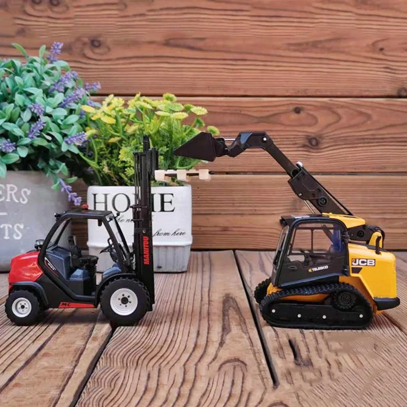 Металлический литый вилочный погрузчик Manitou JCB модель строительного