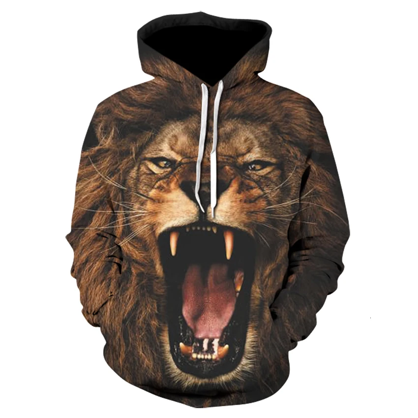 5XL волк толстовки мужские пальто крутые 3d принт мужские толстовки Модный пуловер 3D толстовки с капюшоном уличная одежда с карманом