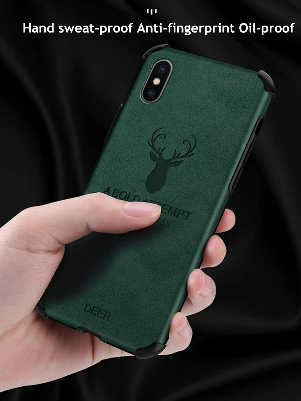 Чехол для iPhone XS с рисунком оленя подушка безопасности ударопрочный