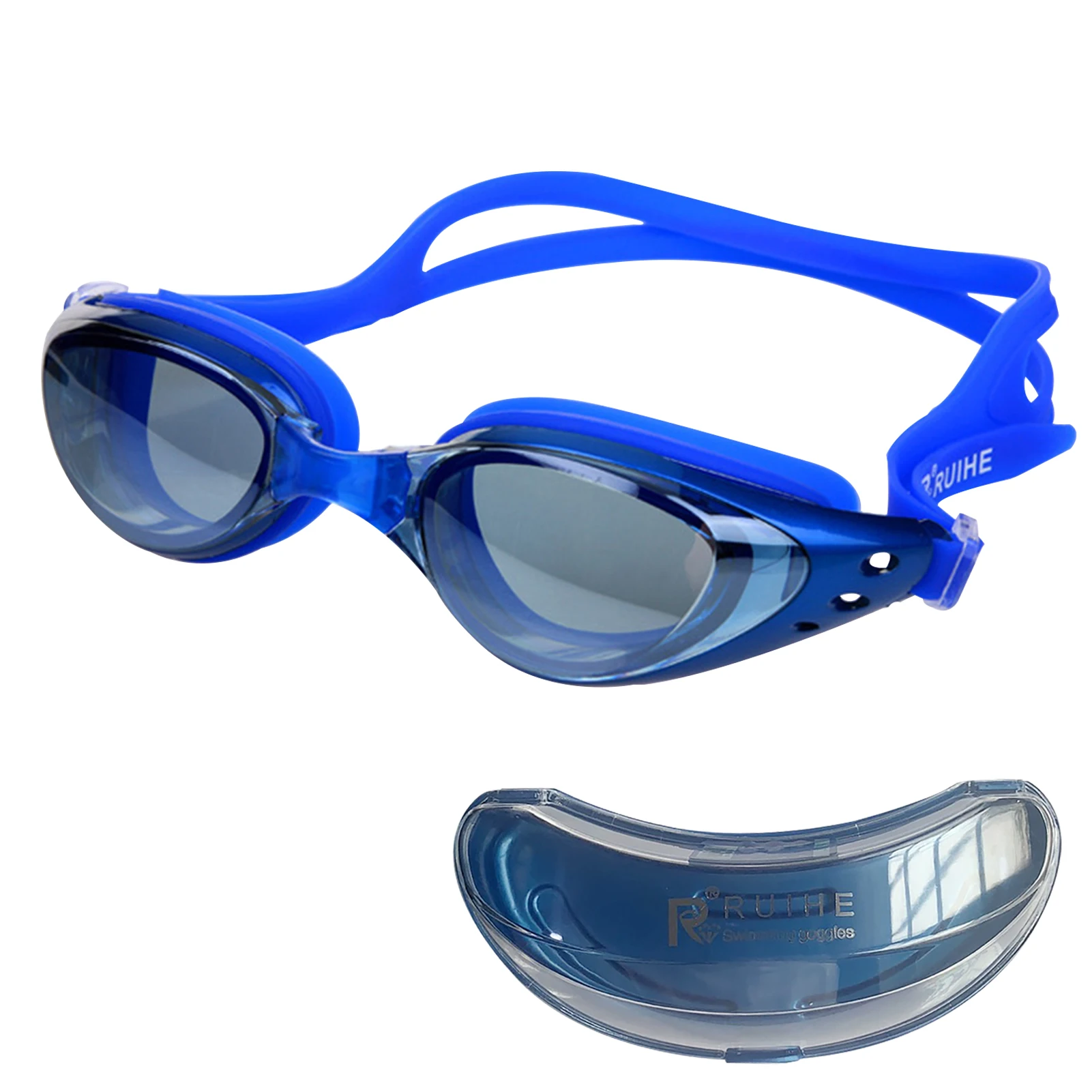 

Anti UV Swim Goggle Adjustable Length Non Fogging Eye Protect No Leaking Wterproof Adult Silicone Wear Comfortable Eyewear