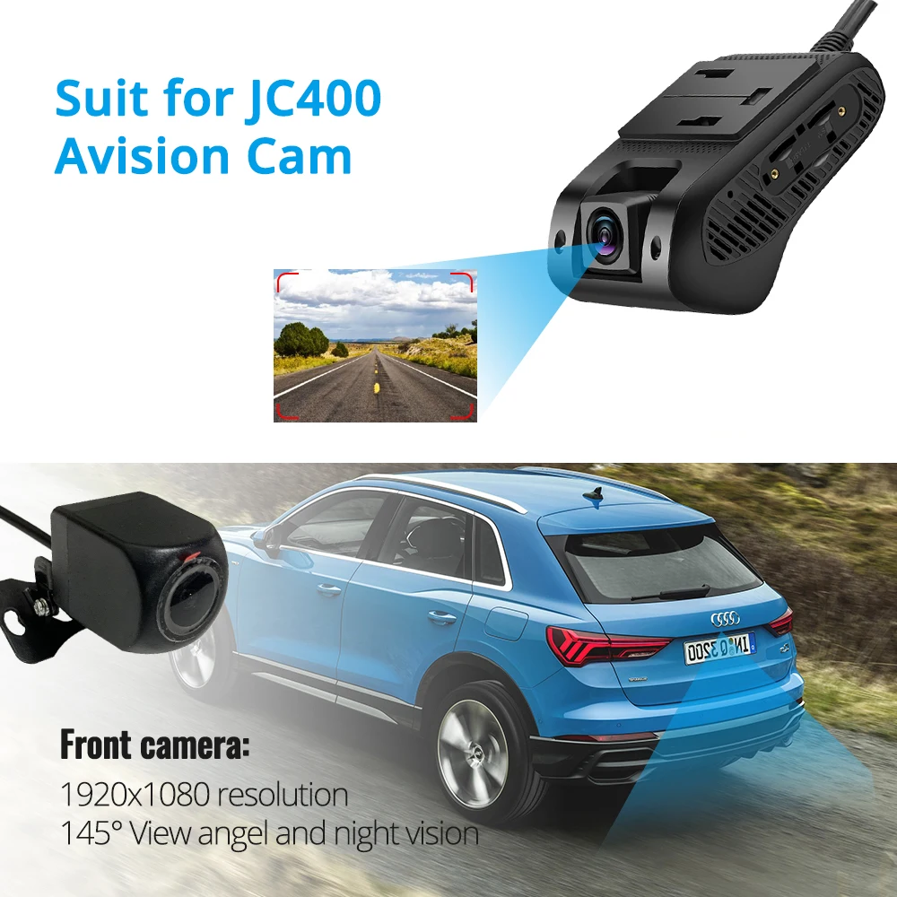 $164.88 JIMI 4G Vehicle Camera JC400 Dual Live Stream Video Dashboard GPS Tracking WIFI Hotspot UBI Cut-Off Fuel 1080P Truck Car DVR Cam