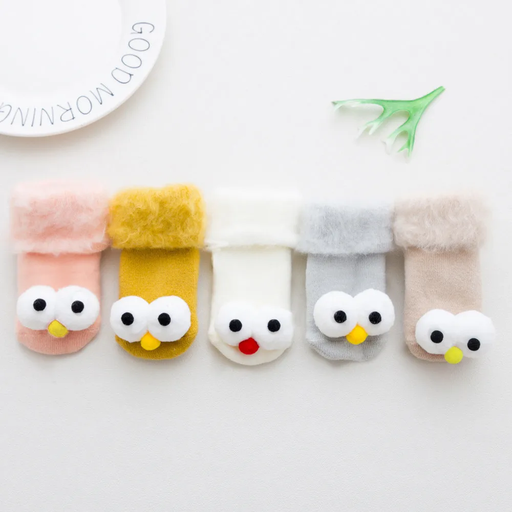 1 пара хлопковые пушистые носки с длинными глазами для маленьких мальчиков и