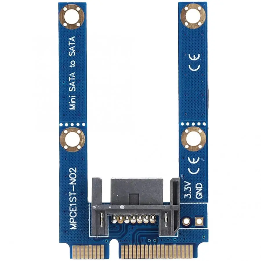 Компьютерные Кабельные адаптеры синий адаптер АБС карта mSATA SATA 7 контактов