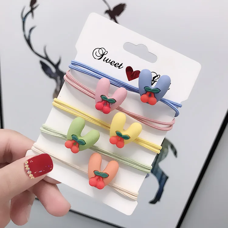 Mixed color V Корейские резинки для волос, заколки для резинки для волос, резинки для волос для женщин, милые аксессуары для волос для девушек, модная повязка на голову - Цвет: Mixed color V