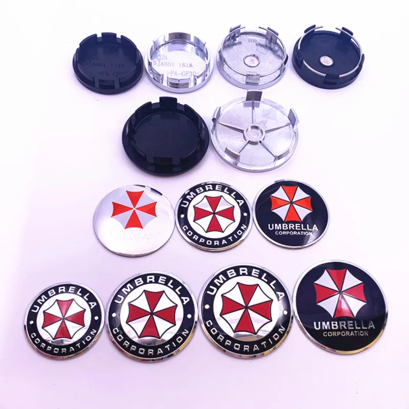 4 шт. 56 мм 60 65 68 UMBRELLA CORPORATION Логотип автомобиля колесная Центральная крышка обода