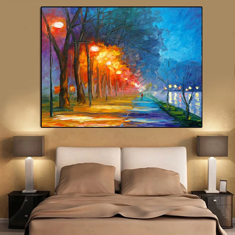 

Картина на холсте, пейзаж, плакаты и принты, красочные фотообои с фотографиями деревьев для гостиной, Декор для дома