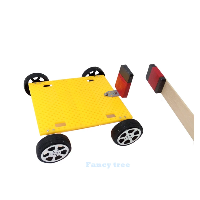 DIY магнитный автомобиль ученики изобретения технологии эксперимент материалы